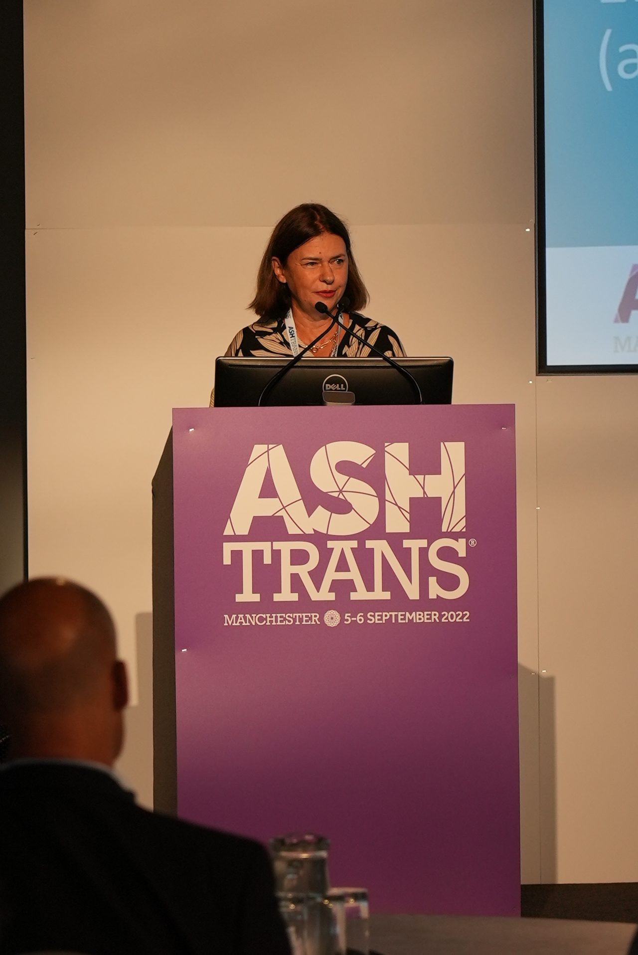 Sylvie Doutres speaking at Ashtrans 2022